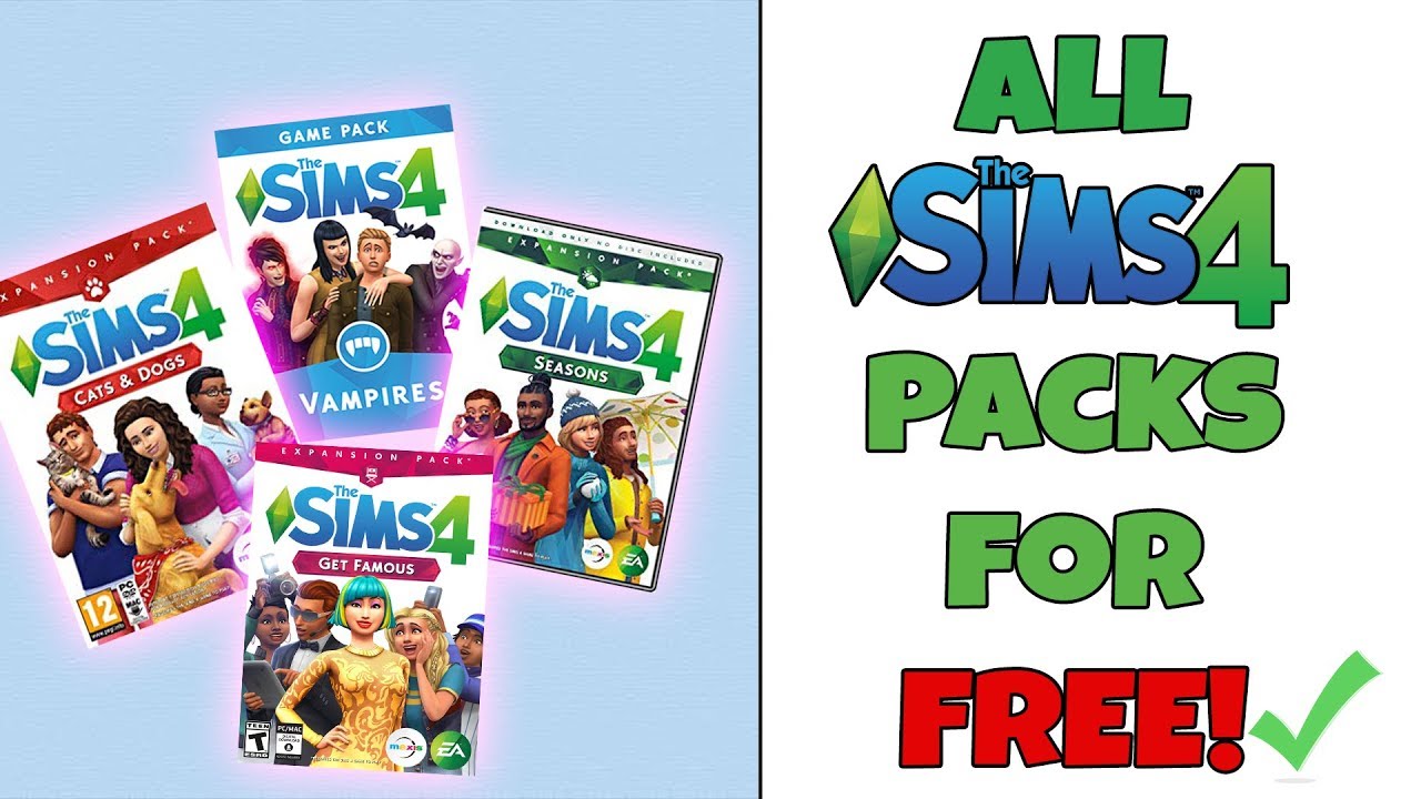 free expansion pack codes for sims 4